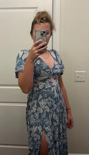 Dry Goods Blue Maxi Dress thumbnail 1