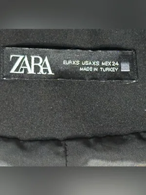 ZARA Black Sleeveless Tailored Blazer Vest XS thumbnail 5
