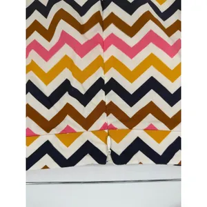 Boden Womens Size 20 Multicolor Chevron Zigzag Cotton‎ Mini Skirt With Pockets thumbnail 5