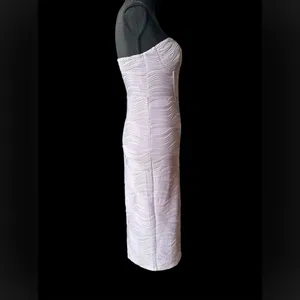 Hello Molly Strapless Textured light lavender bodycon Dress NWT 6 thumbnail 5