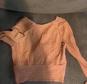 Women Orange long sleeve top thumbnail 2