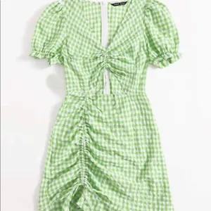 Boutique Ruched Cut Out Plaid Dress thumbnail 1