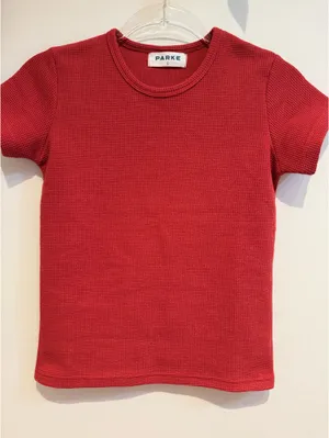 PARKE Holiday Waffle T-Shirt & Pants Set – Small – Special Edition – NWOT thumbnail 3
