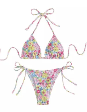 Floral bikini Multiple thumbnail 1