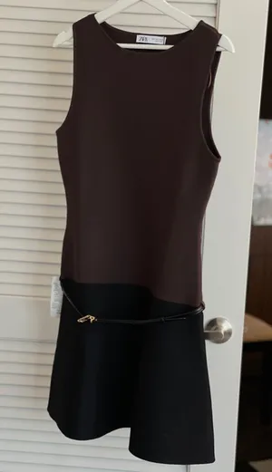 Belted Knit Mini Dress thumbnail 4
