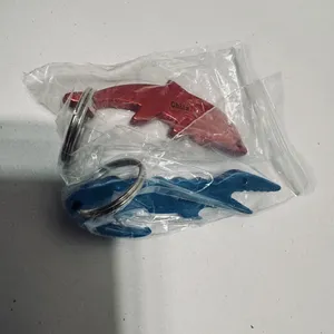 2 New Florida Keychains Aluminum Alligator & Dolphin Bottle Opener Key Ring thumbnail 2