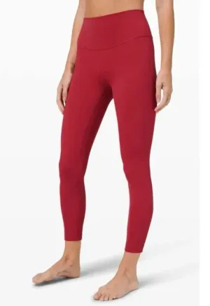Lululemon Women's Size 2 Red Wunder Under High Rise Leggings thumbnail 1