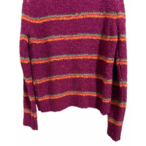 Free People Best Day Ever Striped Sweater‎ Women's Size Large thumbnail 6