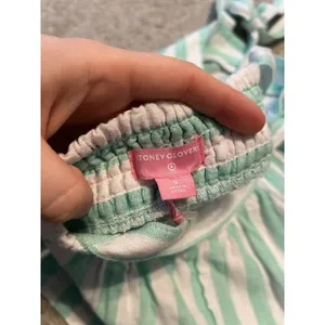 Stoney Clover Lane X Target Green Striped‎ Tie Strap Tank Top Size Large thumbnail 4
