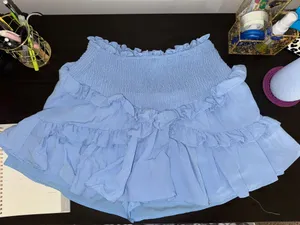 Light Blue Ruffle Skort thumbnail 1