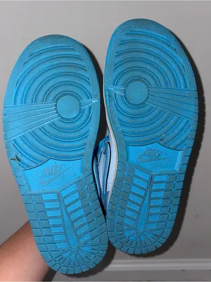 Jordan 1 Mid Women's Sneakers - Light Blue/White Size: 7.5 thumbnail 7