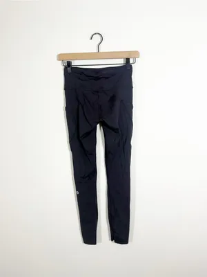 Lululemon Fast and Free 7/8 Tight Leggings Black 25” Non Reflective Size 4 thumbnail 7