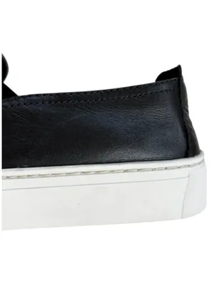 EUC THE FLEXX Leather Sneak Name slip-On Sneaker Flats Animal Print Size 11 thumbnail 3