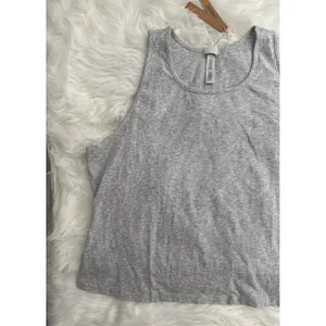 Skims Boyfriend Long Tank Light Heather Grey Size 4X thumbnail 4
