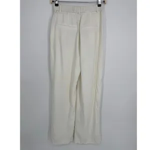 Abercrombie & Fitch Sloane Tailored Pant 27 Cream Linen Blend Quiet Luxury thumbnail 9