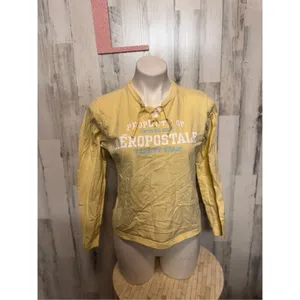 Aeropostal yellow long sleeve top thumbnail 4