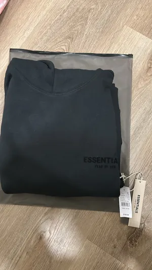 Essential black set Sweatpants & hoodie New size medium thumbnail 3