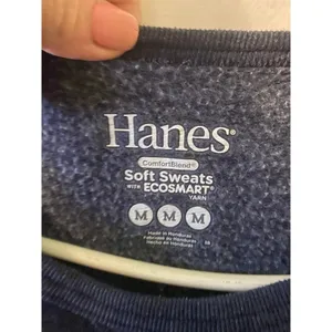 Blue Hanes sweatshirt size medium thumbnail 3