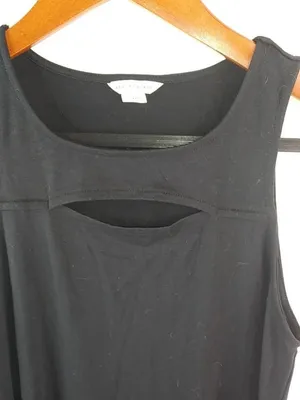 Aeropostale XS Goth Black Sleeveless T-Shirt Dress thumbnail 4