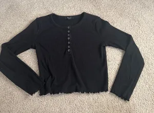Forever 21 Crop Top Long Sleeve  thumbnail 1