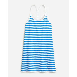 J.Crew Womens Blue White Striped Racerback Cotton Mini Tank Dress Size‎ M thumbnail 2