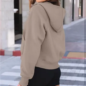 NWT Tan half zip hoodie Size M thumbnail 5