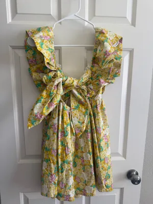 For Love & Lemons Mini Dress Floral Yellow thumbnail 3