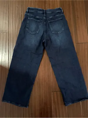 Quince Bella Stretch Patch Pocket Wide Leg Jeep Sea Blue Women’s Jeans 29x26 thumbnail 2