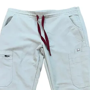 FIGS Yola High Waisted Skinny Scrub‎ Pants Light Grey XS/P Healthcare Medical thumbnail 2