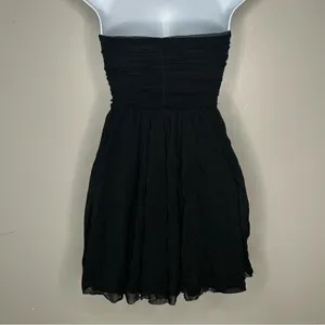 ASOS Black Strapless Embellished Party Dress Size 2 thumbnail 2