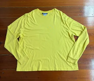 Outdoor Voices Long Sleeve Yellow Crewneck T-Shirt Active Athleisure Sz XL 💚🍄 thumbnail 1