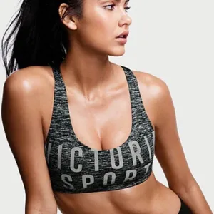 VICTORIAS SECRET SPORT Reflective Strappy Back‎ Sports Bra Size Large Like New thumbnail 1