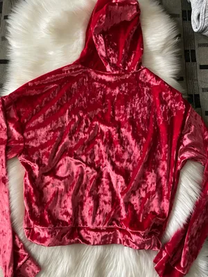 Fabletics Crushed Velour Zip Up Hoodie strawberry red  thumbnail 9