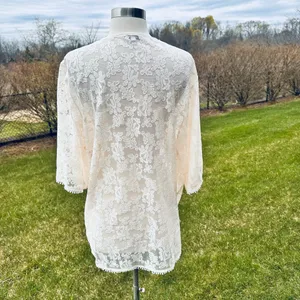 Express Cream Lace Kimono thumbnail 6
