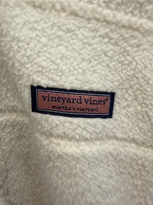 Vineyard Vines White Sherpa Half-Zip Pullover thumbnail 2