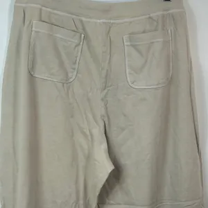 Fresh Produce Tan Beige 100% Cotton Cropped Lounge Pants Wide Leg XL Resort thumbnail 6