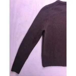 Zara Wool Crewneck Sweater Womens Small Brown Ribbed Knit Pullover‎ thumbnail 8