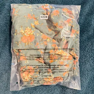 224 | Aerie Womens XS Smocked‎ Tiered Ruffle Floral Mini Skirt Green Orange thumbnail 6