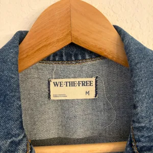 We The Free People Marla Trouser Coveralls Denim Jumpsuit M Utility Western Blue thumbnail 5