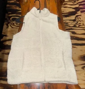 Cg*l*cg Soft Cream White‎ Fleece Sherpa Vest thumbnail 1