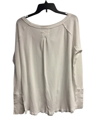 We The Free “Free People” Waffle Knit Thermal Long Sleeve Top Size Medium thumbnail 6