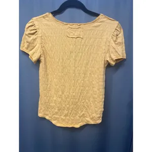 Free People Women's Small Robin Yellow Cube Layer Top Bloluse $58 NWT (b31) thumbnail 4