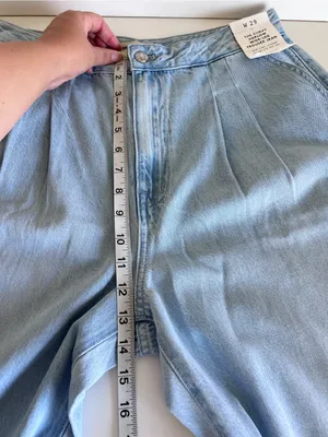NWT Madewell Women's The Curvy Harlow Wide‎ Leg Trouser Jean High Rise Noll Wash thumbnail 8