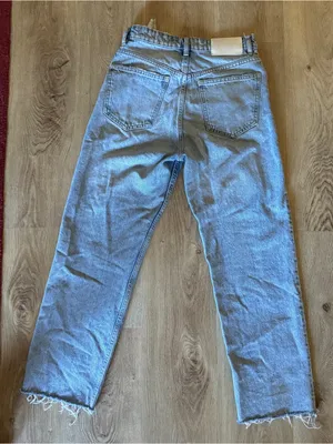 Zara Light Blue Straight cropped Jeans thumbnail 3