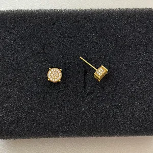 6mm Small CZ Stud Earrings for Men Women Streetwear Punk Hip Hop Unisex Earrings thumbnail 3