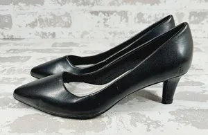 easy street Black Pointed-Toe Kitten Heel Pumps thumbnail 1