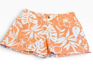 VINEYARD VINES Orange and white tropical shorts thumbnail 1