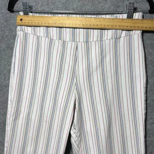 Krazy Larry Striped Stretch Pants Women's Size 10‎ Straight Leg USA thumbnail 2