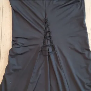 Tiger Mist Black Maxi Skirt With Front Cut thumbnail 3