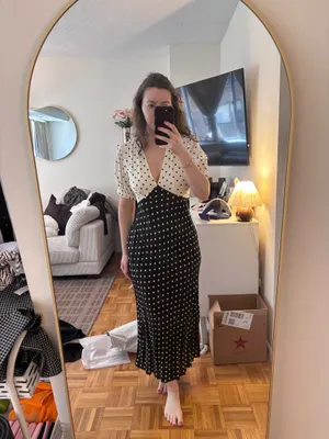 Target Black and white slip dress thumbnail 2